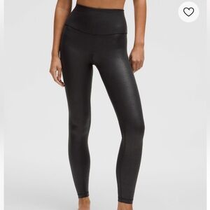 lululemon Align™ High-Rise Ribbed Pant 25" Shine in Radiate Foil Print Black